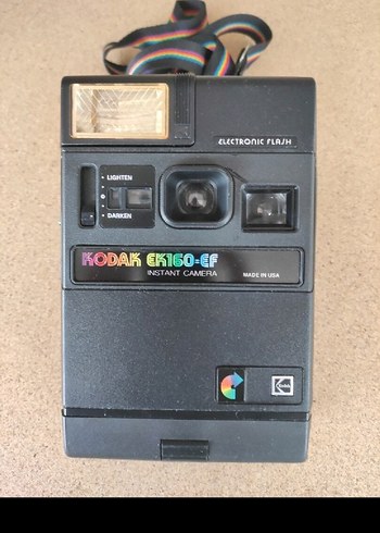 Siyah Kodak EK160-E Anında Film Kamerası