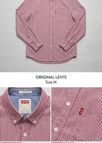 Levis Cizgili Klasik Gomlek