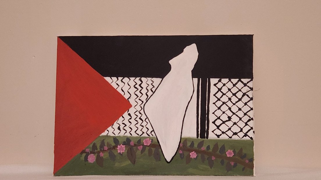 Filistin Bayraklı Tuval - Görsel 2