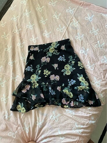 Çiçekli mini etek