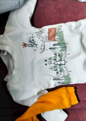 Uzun Kollu Kahverengi Bebek Body - Görsel 2