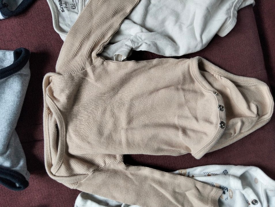 Uzun Kollu Kahverengi Bebek Body - Görsel 4