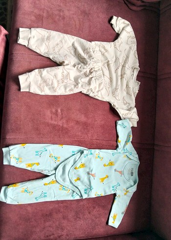 Uzun Kollu Renkli Baskılı Erkek Bebek Tulum - Görsel 3