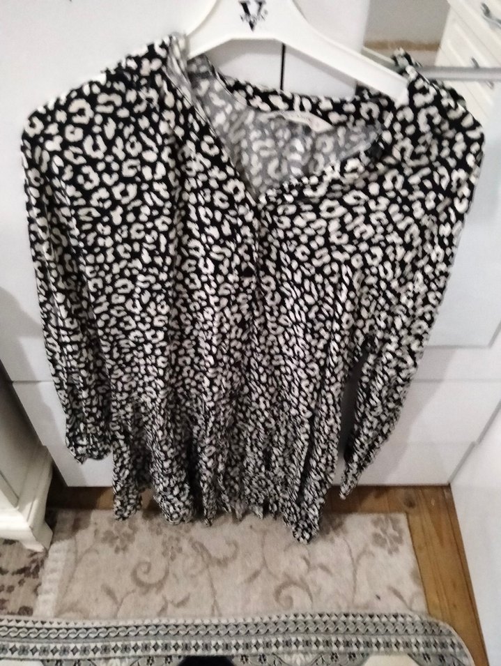 Kadın Uzun Kollu Yılan Desenli elbise - Görsel 3