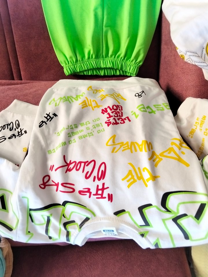 Renkli Baskılı Erkek Çocuk uzun Kollu Sweatshirt takım - Görsel 2