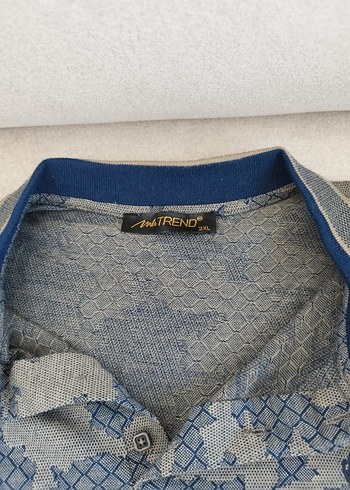 Lacoste Gri Desenli Düğmeli Erkek Polo Tişört