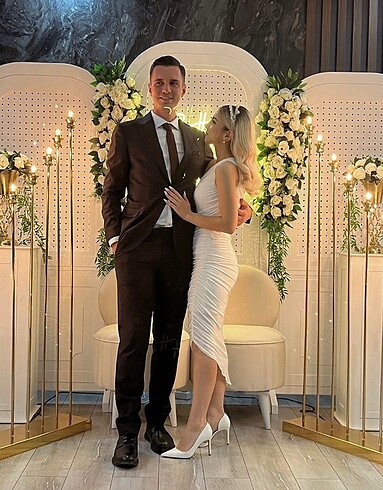 34 Beden Oleg Cassini Nişan-Nikah Elbisesi