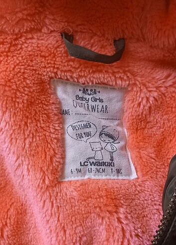9-12 Ay Beden Kız bebek mont