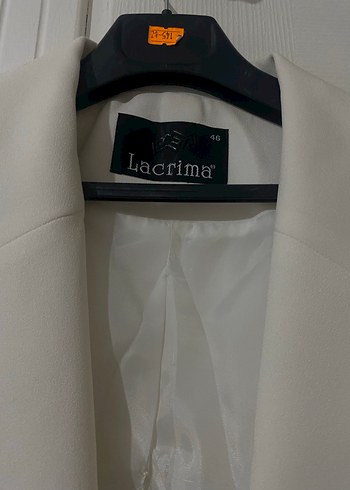 Beyaz  Kadın  Blazer Ceket - Görsel 2