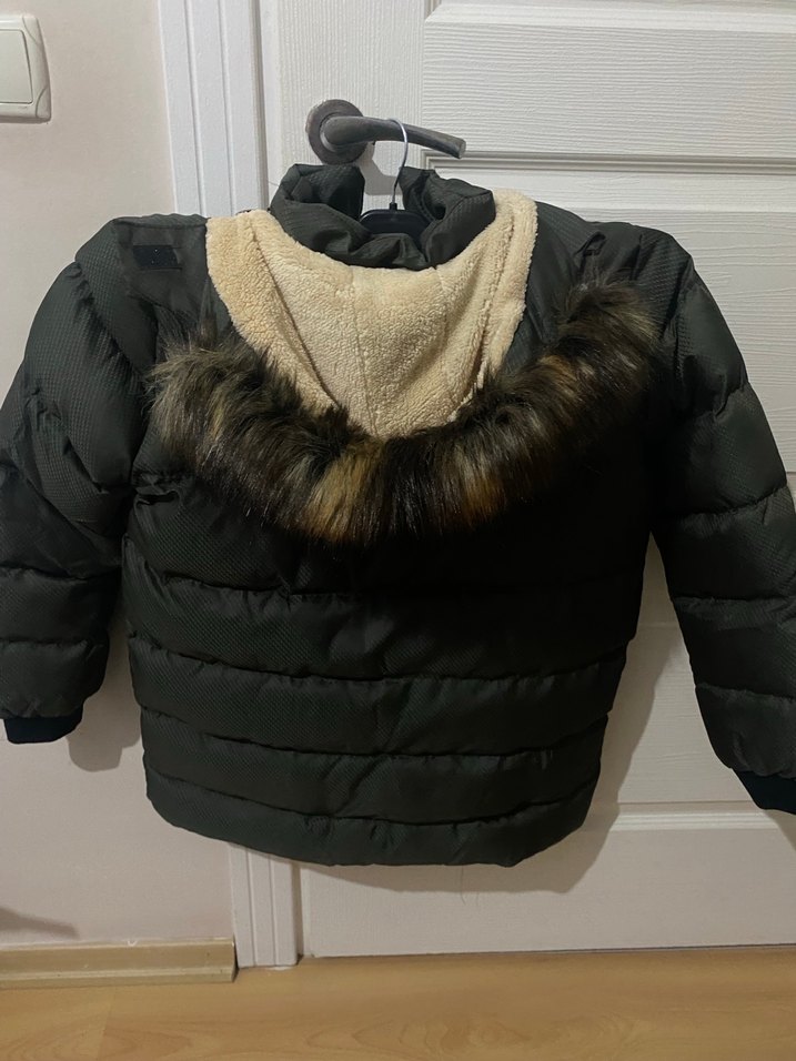 Hali Fermuarlı Midi Kışlık Kadın Mont - Görsel 2