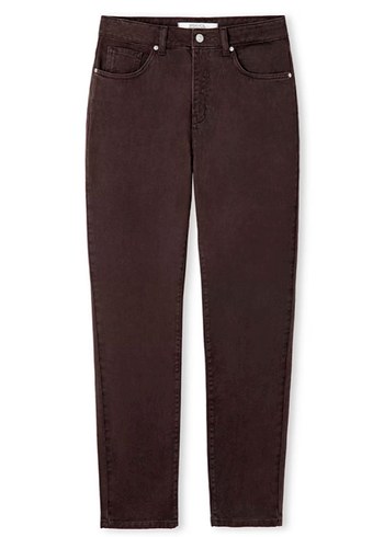 ipekyol Kadın kahverengi Regular Fit Midi Kot Pantolon