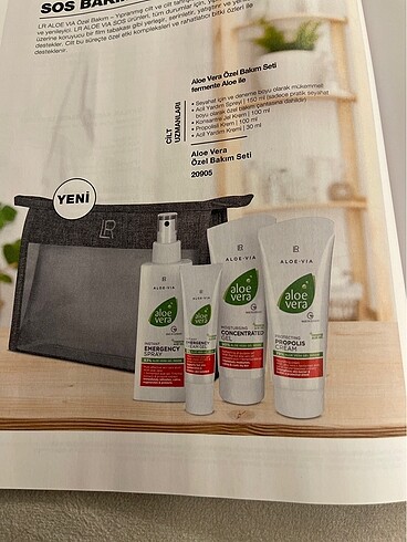 Aloe Vera Özel bakım seti.