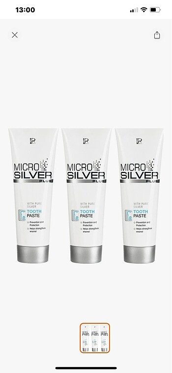 Lr Microsilver diş macunu .