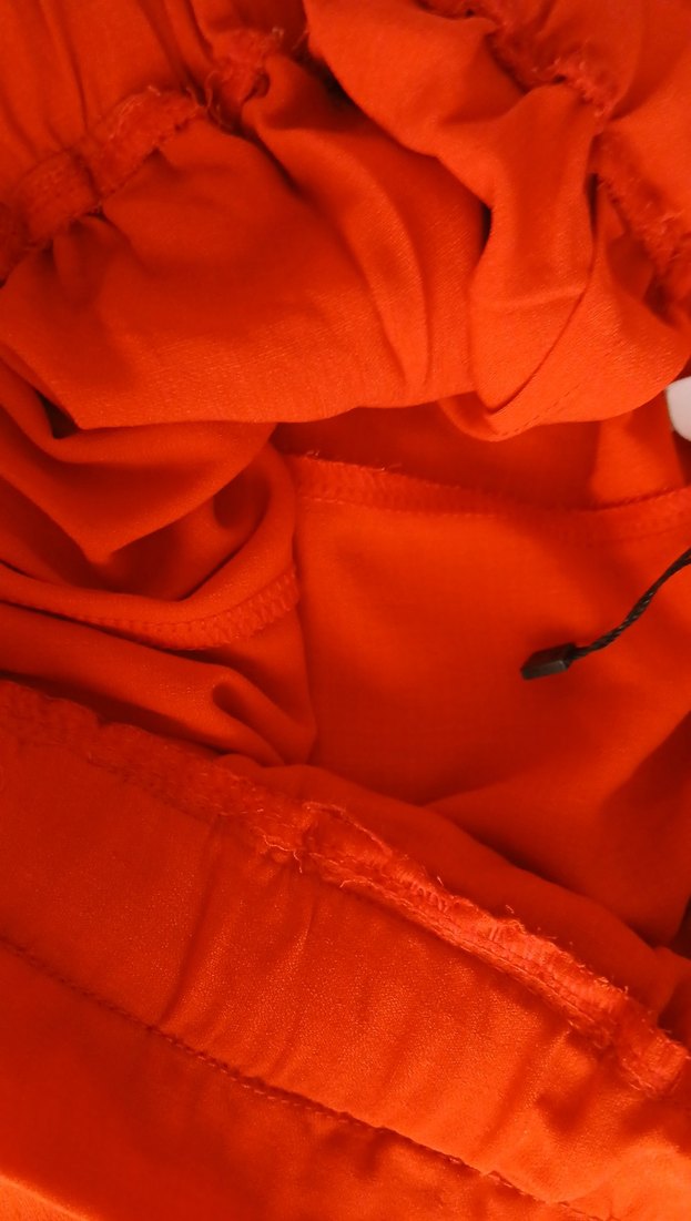 Kırmızı Saten Hamile Mini Şort - Görsel 4