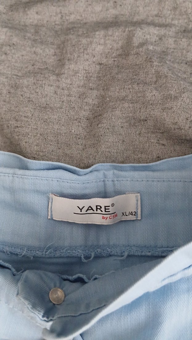 Mavi Midi Hamile Kot Etek - Görsel 4