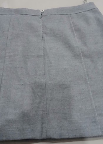 Gri Midi Hamile Eteği - Görsel 3