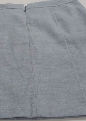 Gri Midi Hamile Eteği - Görsel 4