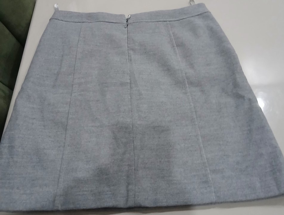 Gri Midi Hamile Eteği - Görsel 3