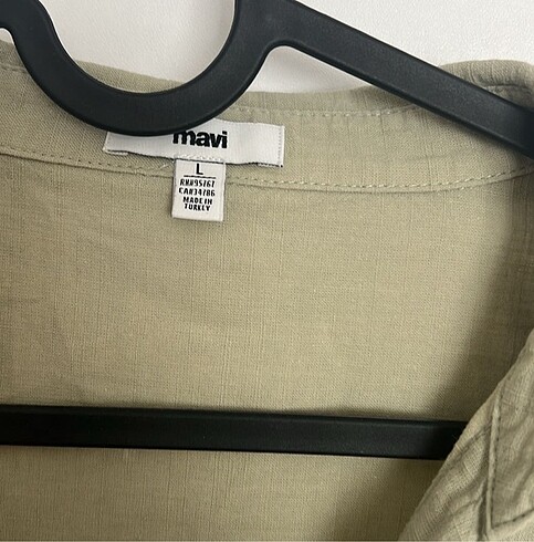 40 Beden Mavi Oversize Gömlek
