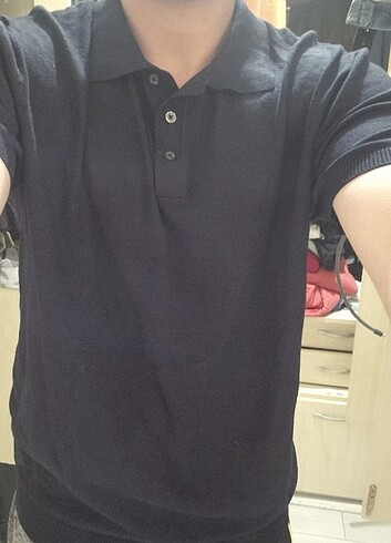 Zara polo yaka lacivert