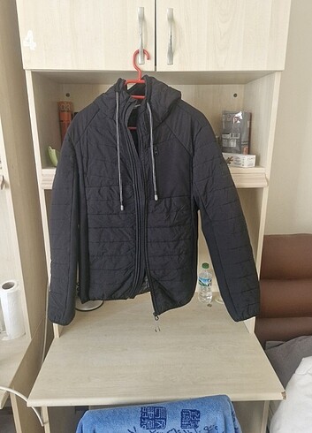 Mavi jeans siyah mont m beden
