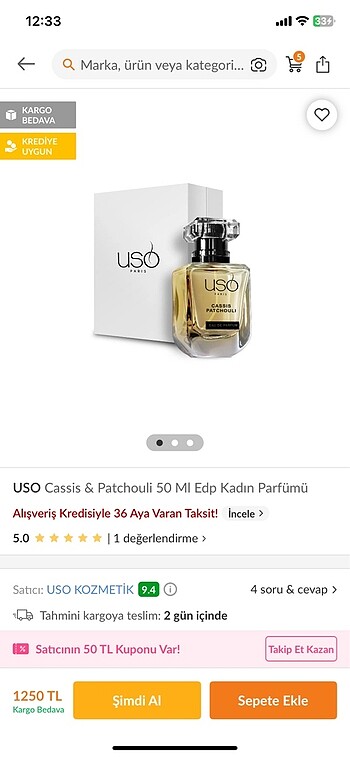 Beden Renk USO kadın parfüm