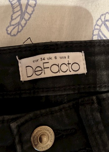 Defacto Siyah Dar Kesim Esnek Midi Jean
