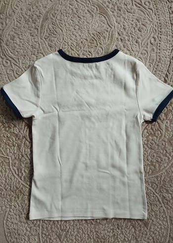 Baskılı Beyaz Kadın Tişört - Görsel 3