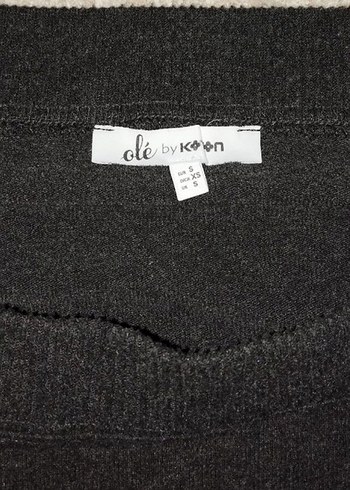 Gri Kayık Yaka Kadın Triko - Görsel 5