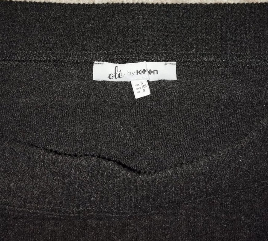 Gri Kayık Yaka Kadın Triko - Görsel 5