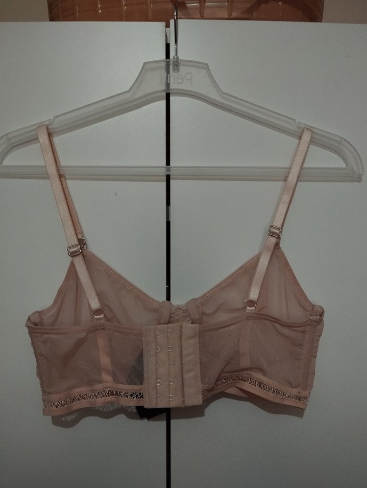 Bej Vintage Midi Sütyen - Görsel 2