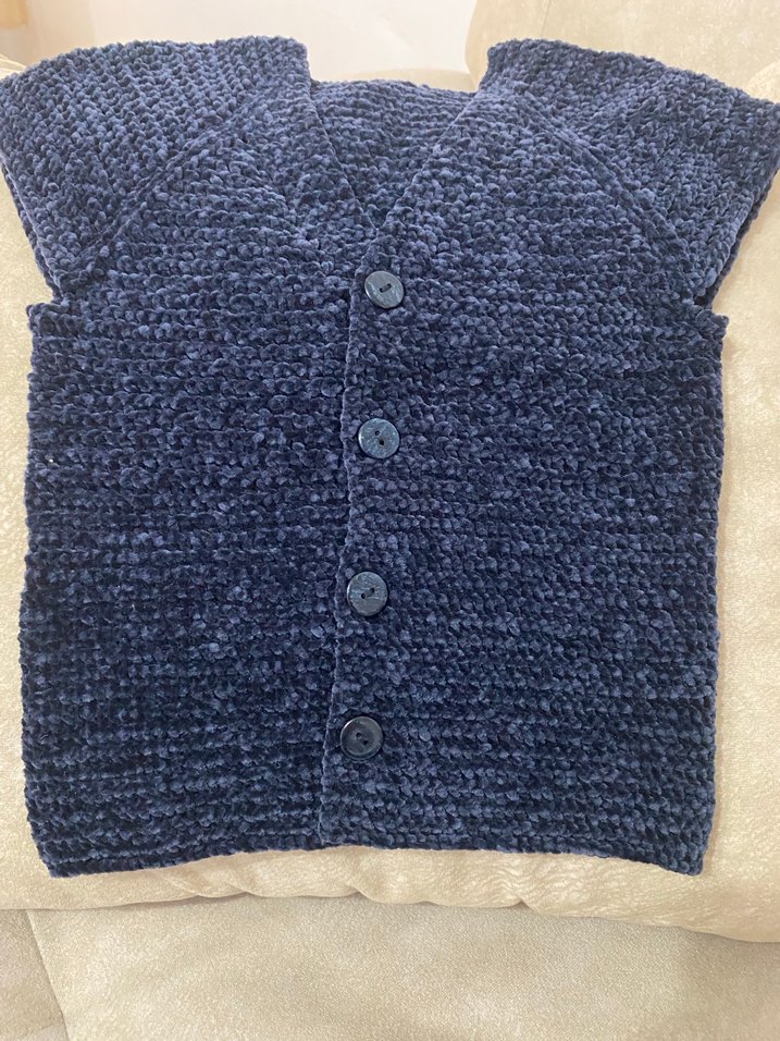 Erkek Çocuk Lacivert Triko Yelek - Görsel 2