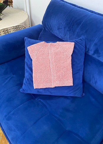 Kız Çocuk Pembe Triko Süveter - Görsel 3