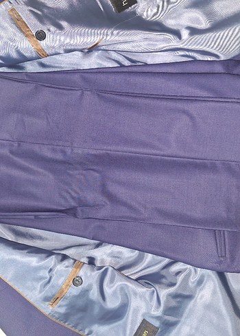 Lacivert Düğmeli Erkek Ofis Takımı - Görsel 4