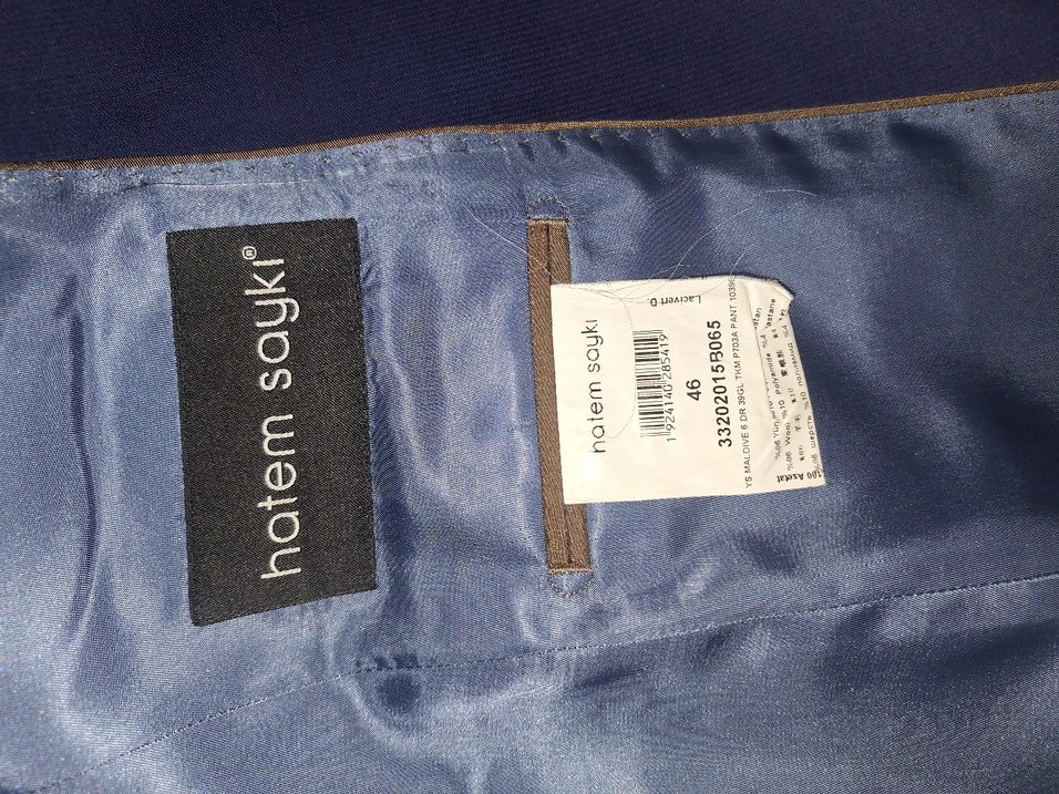 Lacivert Düğmeli Erkek Ofis Takımı - Görsel 3