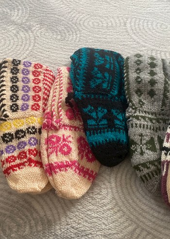 Nakışlı Renkli Kız Çorapları - Görsel 3