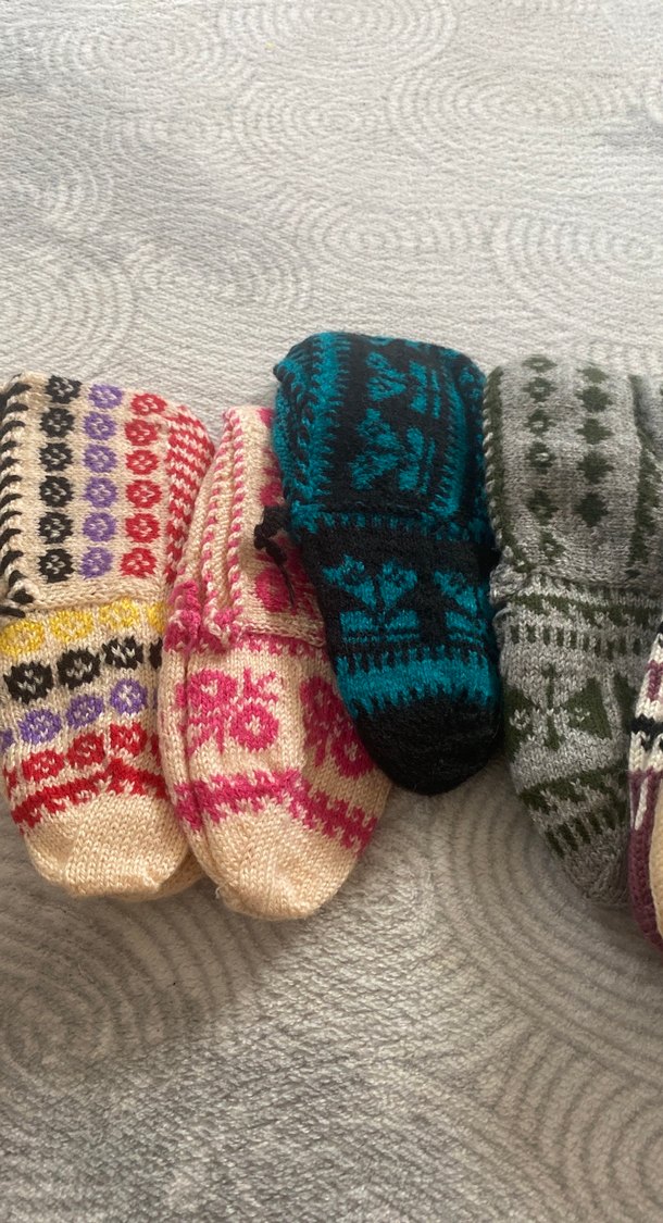 Nakışlı Renkli Kız Çorapları - Görsel 3