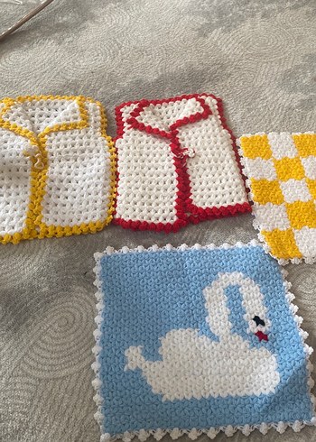 Renkli Örgü Banyo Süngeri - Görsel 2