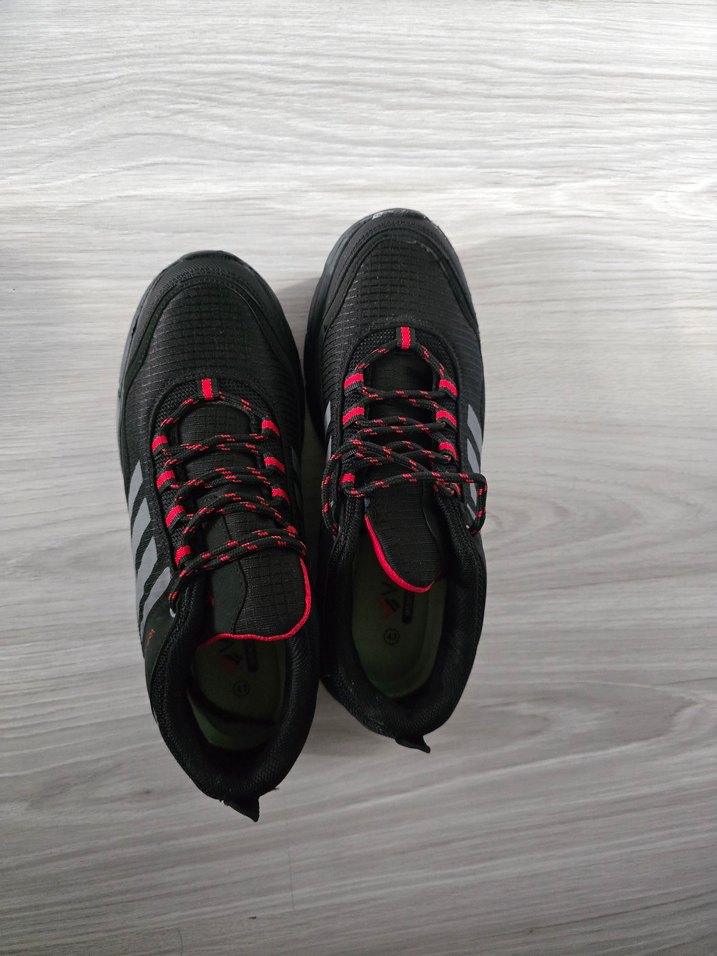 Siyah Erkek Spor Ayakkabı Velcro Detaylı - Görsel 2