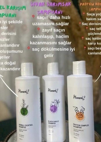 Homm Bitkisel Siyah Sarımsaklı Şampuan - Görsel 2