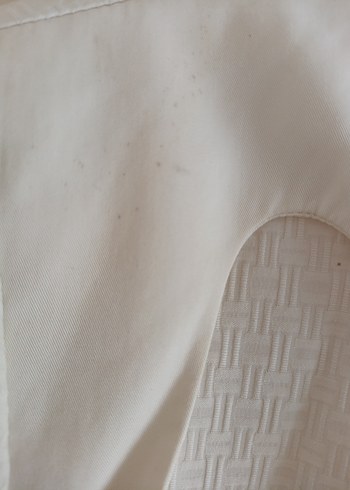 Armine Düğmeli Uzun Beyaz pardesü - Görsel 6