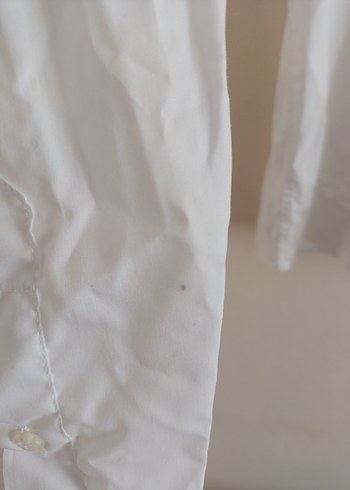 Beyaz Keten Erkek Gömlek - Görsel 2