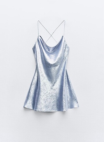 Zara Zara mini folyo elbise