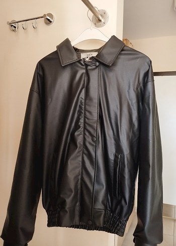 Siyah Deri  Ceket - Görsel 2