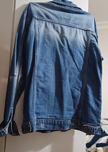 Mavi Düğmeli  Denim Ceket - Görsel 2