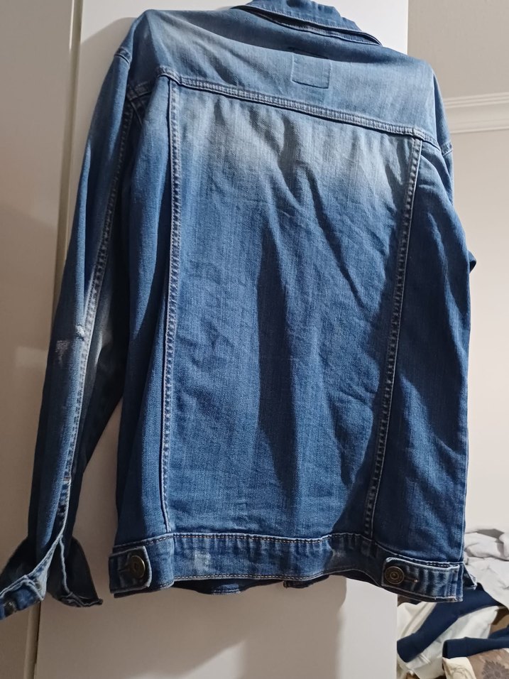 Mavi Düğmeli  Denim Ceket - Görsel 2