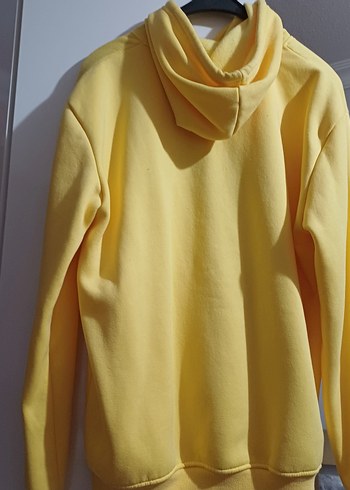 Sarı NBA Baskılı Kapüşonlu Sweatshirt - Görsel 3