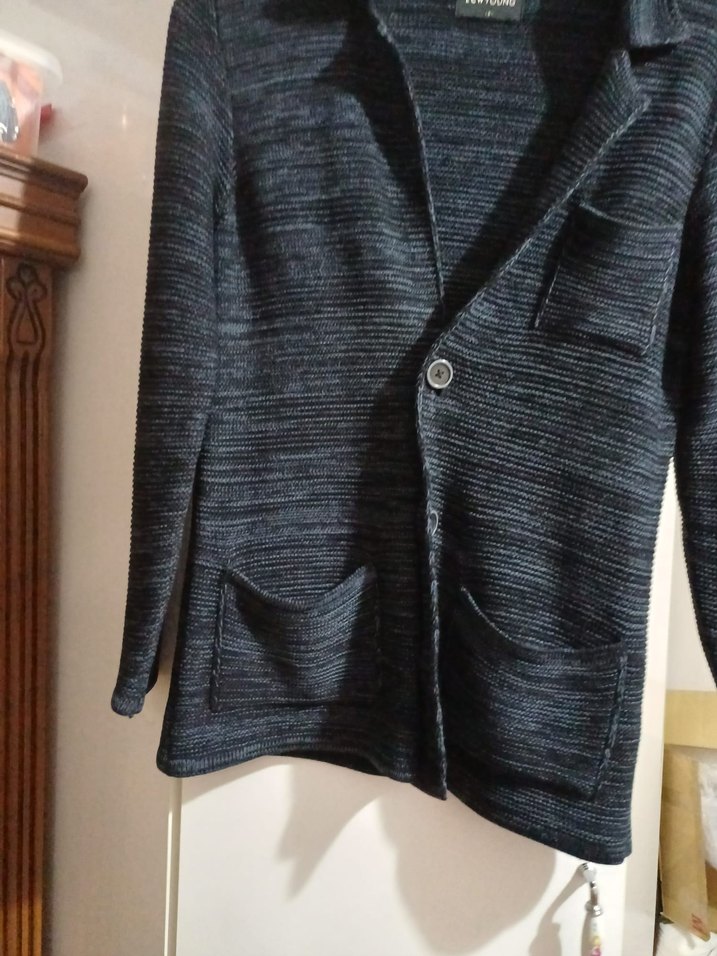 Düğmeli Yün Ceket - Görsel 2