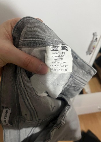 Gri Kot Pantolon - Görsel 3
