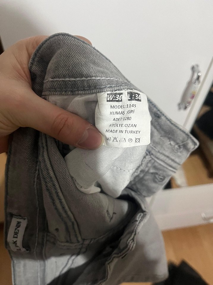 Gri Kot Pantolon - Görsel 3